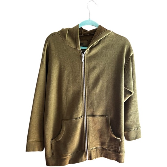 MWL (Make Weekends Longer) by Madewell olive green hoodie Sz S - Picture 1 of 6